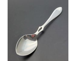 Roberts & Belk Hook Handle Honey Spoon - Silver Plated - Vintage (#60082)