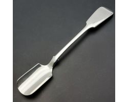 Fiddle Pattern - Stilton Cheese Scoop - Silver Plated - Sheffield Antique (#60105)
