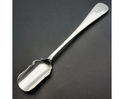 Raf Officers Mess Stilton Cheese Scoop - Silver Plated - Vintage (#60106)