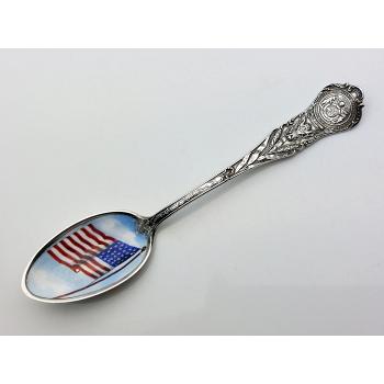 Gorham American Flag Sterling Silver Enamel Missouri Souvenir Spoon Antique (#58050) 1