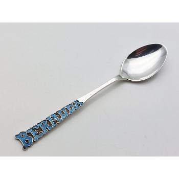 Bermuda Sterling Silver Enamel Souvenir Spoon - Vintage (#58051) 1