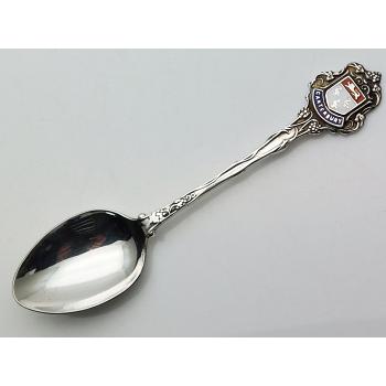 Sterling Silver Enamel Canterbury Souvenir Spoon - Birmingham 1961 Vintage (#58163) 1