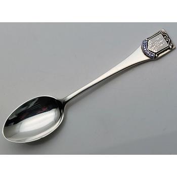 Sterling Silver Enamel Edinburgh Souvenir Spoon - Birmingham 1961 - Vintage (#58168) 1