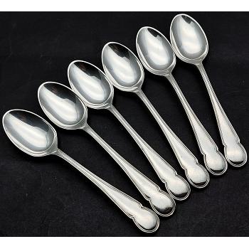 Lascelles Sheffield Set Of 6 Coffee Spoons - Silver Plated - Vintage (#58260) 1