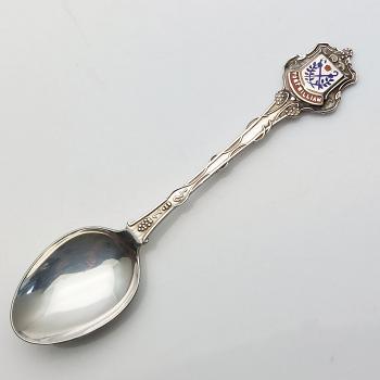 Sterling Silver Enamel Fort William Souvenir Spoon Exquisite 1971 Vintage (#58424) 1