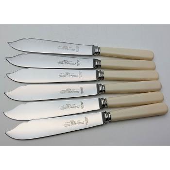 Sanders & Bowers Set Of 6 Faux Bone Handle Fish Cutlery Firth Brearley Stainless (#58781) 1