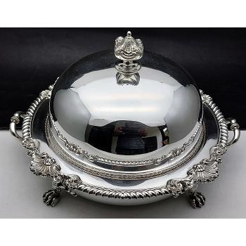 Fabulous Silver Plated Muffin Dish - Antique - Mappin & Webb Princes Plate (#58818) 1
