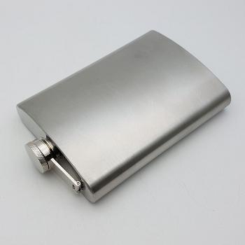 8oz Stainless Steel Hip Flask (#58926) 1