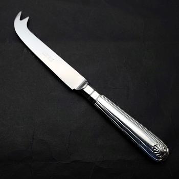 Thread Shell Pattern Cheese Knife - Silver Plated Handle - Osborne Sheffield (#59220) 1