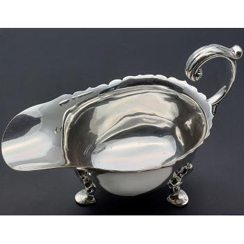 Antique Silver Plated Gravy / Sauce Boat (#59718) 1