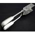 Table Crumb Tray - Silver Plated Faux Bone Handle Sterling Ferrule 1921 (#56306) 2