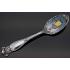 San Francisco - Silver & Enamel Large Teaspoon - Mechanics Sterling Co Antique (#56411) 2