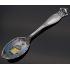 San Francisco - Silver & Enamel Large Teaspoon - Mechanics Sterling Co Antique (#56411) 7