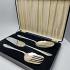 Vintage Cased Large Pudding / Cake Servers - Silver Plated Epns A1 (#58762) 5