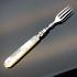 Antique Mother Of Pearl Handled Unmarked Silver Lemon Fork White Metal (#59204) 5