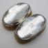 Pair Sterling Silver Initial 'b' Hair Brushes - Chester 1910 - Antique (#59355) 6