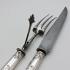 Antique French 950 Silver Handled Carving Knife & Fork (#59382) 6