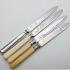 4x Antique Silver Plated Larger Cake Knives (#59435) 7