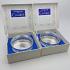 2x Silver Plated Wine Bottle Coasters - Boxed - Cavalier - Vintage (#59483) 5