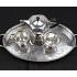Large Silver Plated Chased Galleried Tea Service Serving Tray - Vintage (#59545) 2