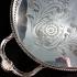 Large Silver Plated Chased Galleried Tea Service Serving Tray - Vintage (#59545) 5