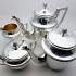 Silver Plated 4 Piece Tea & Coffee Service Set With Tray - Antique Art. Krupp (#59555) 2