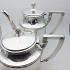 Silver Plated 4 Piece Tea & Coffee Service Set With Tray - Antique Art. Krupp (#59555) 3