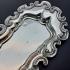 Antique Silver Plated On Copper Candle Scissors / Snuffers Tray (#59559) 4