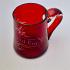 Antique 'for A Good Boy' Cranberry Tinted Etched Glass Mug (#59565) 6