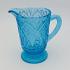 Pressed & Blown Blue Glass Vases Jugs Basket X4 - Antique & Vintage (#59579) 5