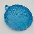 Collection Of Blue Pressed Glass Bowls & Dishes - Antique / Vintage (#59584) 5