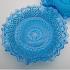 Collection Of Blue Pressed Glass Bowls & Dishes - Antique / Vintage (#59584) 10