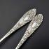 Ornate Pair Of Larger Bowl Jam Spoons - Silver Plated - Antique (#59612) 2