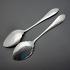 Ornate Pair Of Larger Bowl Jam Spoons - Silver Plated - Antique (#59612) 4