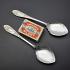 Ornate Pair Of Larger Bowl Jam Spoons - Silver Plated - Antique (#59612) 6