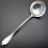 Unusual Shape Silver Plated Soup Ladle - 1923 Antique Silver Plated Sheffield (#59630) 2