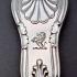 Kings Pattern - Demi Lion Rampant Crest Tablespoon - Antique Silver Plated (#59633) 2