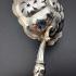 Antique 800 Silver Sifting Straining Ladle Bone Handled (#59652) 3