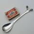 Antique 800 Silver Austro-hungarian Childs Spoon With Amber Beads (#59662) 9