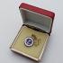 Sterling Silver Enamel Rnli Lifeboat Badge With Safety Chain - Cased (#59664) 2