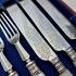 24pc Mother Of Pearl Handle Dessert Cutlery Set - Silver Plated 1860 - Antique (#59665) 3