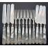 24pc Mother Of Pearl Handle Dessert Cutlery Set - Silver Plated 1860 - Antique (#59665) 4