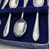 Cased Set Of 6 Silver Plated Demitasse Coffee Spoons - Vintage (#59667) 3