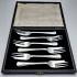 Cased Cake Forks Set - Reed & Ribbon Pattern - Silver Plated - Vintage (#59671) 5