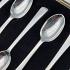 Cased Coffee Spoons - Silver Plated Frank Cobb 1938 Sheffield - Vintage (#59673) 2