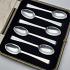 Cased Coffee Spoons - Silver Plated Frank Cobb 1938 Sheffield - Vintage (#59673) 7