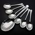 Art Deco Cased Pudding Spoons & Server Set - Silver Plated 1937 - Vintage (#59676) 2