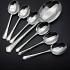 Art Deco Cased Pudding Spoons & Server Set - Silver Plated 1937 - Vintage (#59676) 3