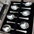 Art Deco Cased Pudding Spoons & Server Set - Silver Plated 1937 - Vintage (#59676) 8