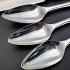 Art Deco Chevron Grapefruit Spoons & Knife Set  - Silver Plated - Cased (#59677) 5